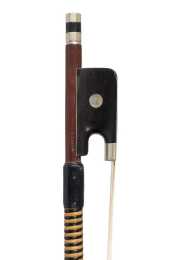 A Nickel-Mounted Cello Bow, probably workshop of Charles Nicolas Bazin - 2