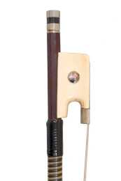 A Nickel and Ivory-Mounted Cello Bow, Bausch School - 2